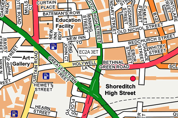 EC2A 3ET map - OS OpenMap – Local (Ordnance Survey) EC2A 3ET map - OS OpenMap – Local (Ordnance Survey)