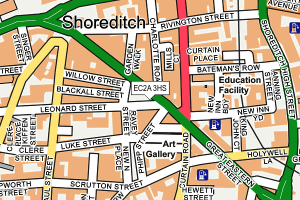 EC2A 3HS map - OS OpenMap – Local (Ordnance Survey) EC2A 3HS map - OS OpenMap – Local (Ordnance Survey)