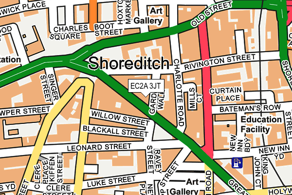 EC2A 3JT map - OS OpenMap – Local (Ordnance Survey) EC2A 3JT map - OS OpenMap – Local (Ordnance Survey)