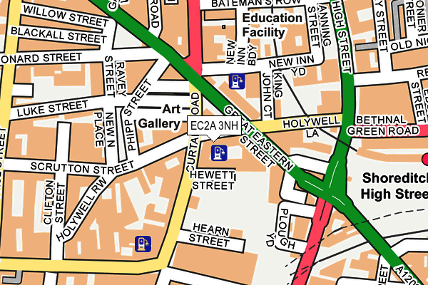 EC2A 3NH map - OS OpenMap – Local (Ordnance Survey) EC2A 3NH map - OS OpenMap – Local (Ordnance Survey)