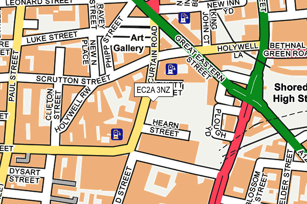 EC2A 3NZ map - OS OpenMap – Local (Ordnance Survey) EC2A 3NZ map - OS OpenMap – Local (Ordnance Survey)