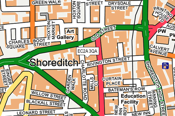 EC2A 3QA map - OS OpenMap – Local (Ordnance Survey) EC2A 3QA map - OS OpenMap – Local (Ordnance Survey)