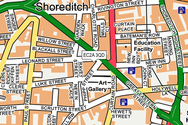 EC2A 3QD map - OS OpenMap – Local (Ordnance Survey) EC2A 3QD map - OS OpenMap – Local (Ordnance Survey)