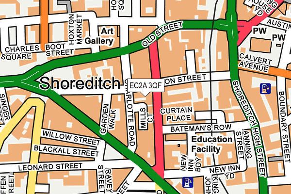 EC2A 3QF map - OS OpenMap – Local (Ordnance Survey) EC2A 3QF map - OS OpenMap – Local (Ordnance Survey)