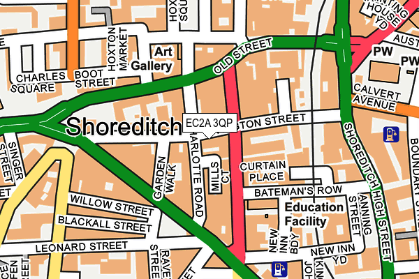 EC2A 3QP map - OS OpenMap – Local (Ordnance Survey) EC2A 3QP map - OS OpenMap – Local (Ordnance Survey)