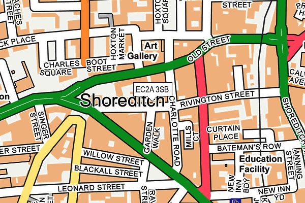 EC2A 3SB map - OS OpenMap – Local (Ordnance Survey) EC2A 3SB map - OS OpenMap – Local (Ordnance Survey)
