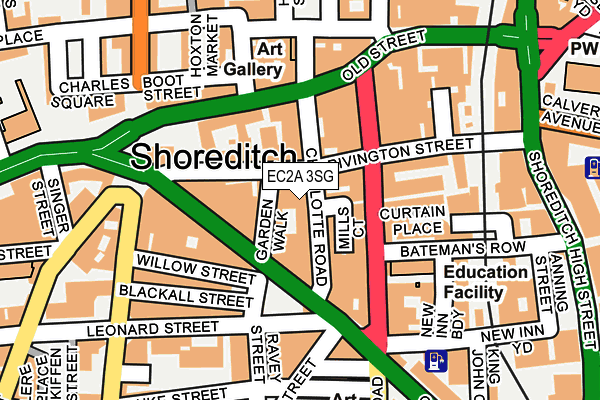 EC2A 3SG map - OS OpenMap – Local (Ordnance Survey) EC2A 3SG map - OS OpenMap – Local (Ordnance Survey)