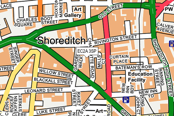 EC2A 3SP map - OS OpenMap – Local (Ordnance Survey) EC2A 3SP map - OS OpenMap – Local (Ordnance Survey)