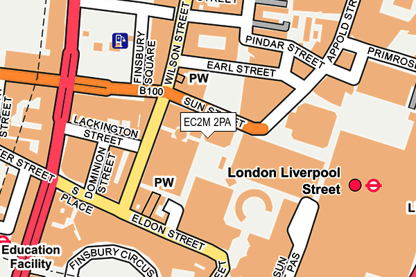 EC2M 2PA map - OS OpenMap – Local (Ordnance Survey) EC2M 2PA map - OS OpenMap – Local (Ordnance Survey)