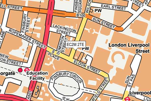 EC2M 2TE map - OS OpenMap – Local (Ordnance Survey) EC2M 2TE map - OS OpenMap – Local (Ordnance Survey)