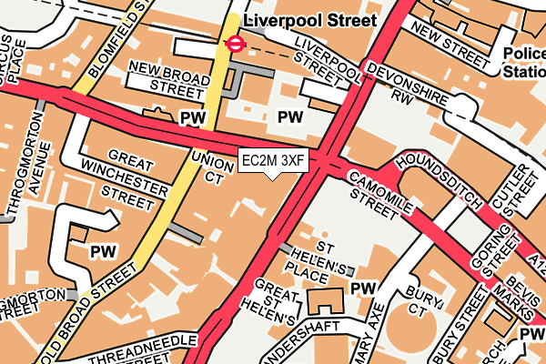 EC2M 3XF map - OS OpenMap – Local (Ordnance Survey) EC2M 3XF map - OS OpenMap – Local (Ordnance Survey)