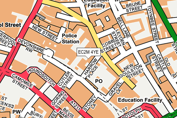 EC2M 4YE map - OS OpenMap – Local (Ordnance Survey) EC2M 4YE map - OS OpenMap – Local (Ordnance Survey)