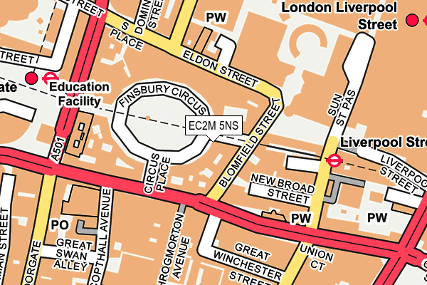EC2M 5NS map - OS OpenMap – Local (Ordnance Survey) EC2M 5NS map - OS OpenMap – Local (Ordnance Survey)