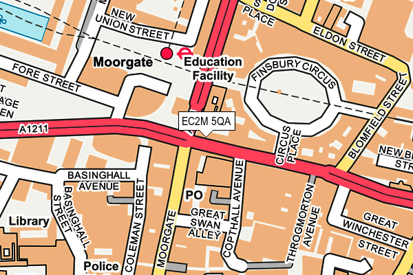 EC2M 5QA map - OS OpenMap – Local (Ordnance Survey) EC2M 5QA map - OS OpenMap – Local (Ordnance Survey)