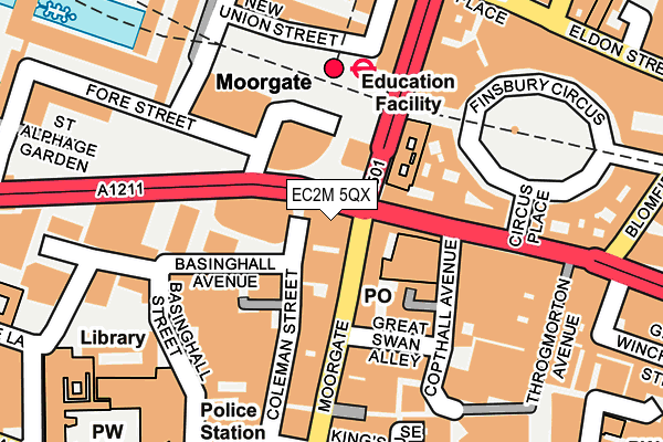 EC2M 5QX map - OS OpenMap – Local (Ordnance Survey) EC2M 5QX map - OS OpenMap – Local (Ordnance Survey)