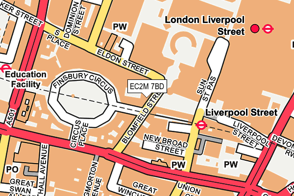 EC2M 7BD map - OS OpenMap – Local (Ordnance Survey) EC2M 7BD map - OS OpenMap – Local (Ordnance Survey)