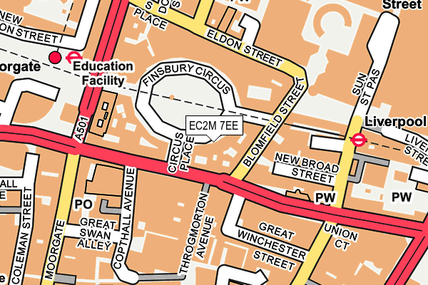 EC2M 7EE map - OS OpenMap – Local (Ordnance Survey) EC2M 7EE map - OS OpenMap – Local (Ordnance Survey)