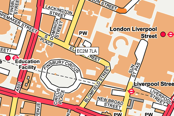 EC2M 7LA map - OS OpenMap – Local (Ordnance Survey) EC2M 7LA map - OS OpenMap – Local (Ordnance Survey)