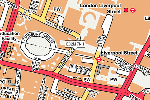 EC2M 7NH map - OS OpenMap – Local (Ordnance Survey) EC2M 7NH map - OS OpenMap – Local (Ordnance Survey)