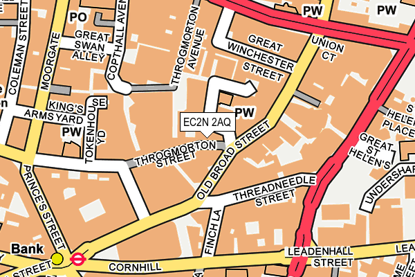 EC2N 2AQ map - OS OpenMap – Local (Ordnance Survey)