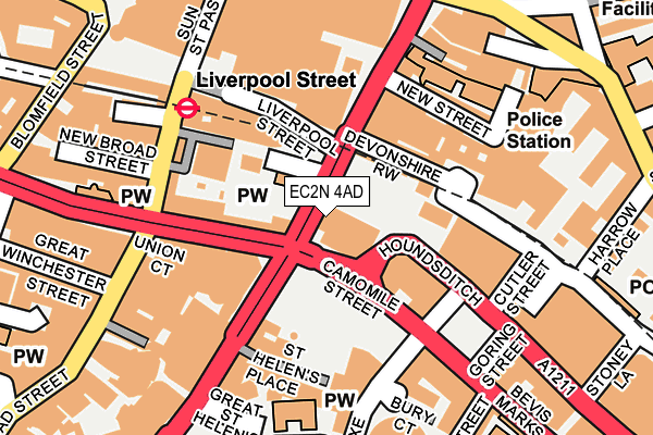 EC2N 4AD map - OS OpenMap – Local (Ordnance Survey) EC2N 4AD map - OS OpenMap – Local (Ordnance Survey)