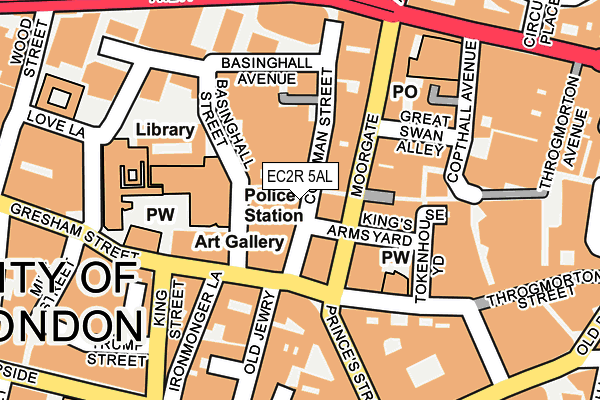 EC2R 5AL map - OS OpenMap – Local (Ordnance Survey) EC2R 5AL map - OS OpenMap – Local (Ordnance Survey)