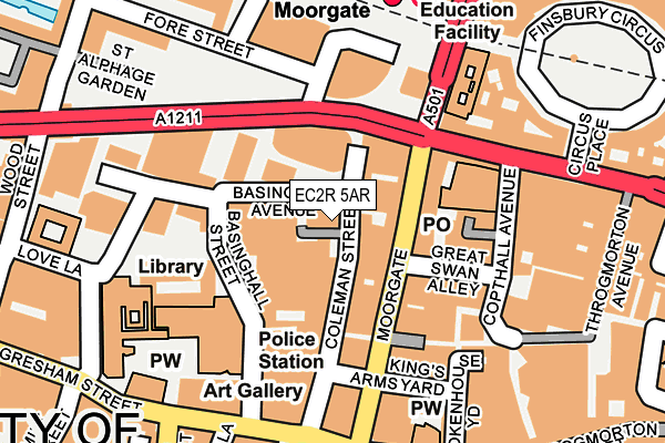 EC2R 5AR map - OS OpenMap – Local (Ordnance Survey) EC2R 5AR map - OS OpenMap – Local (Ordnance Survey)