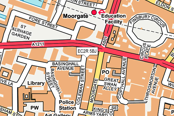 EC2R 5BJ map - OS OpenMap – Local (Ordnance Survey) EC2R 5BJ map - OS OpenMap – Local (Ordnance Survey)