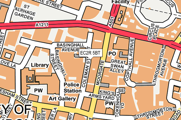 EC2R 5BT map - OS OpenMap – Local (Ordnance Survey) EC2R 5BT map - OS OpenMap – Local (Ordnance Survey)