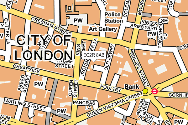 EC2R 8AB map - OS OpenMap – Local (Ordnance Survey) EC2R 8AB map - OS OpenMap – Local (Ordnance Survey)