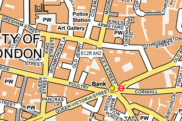 EC2R 8AD map - OS OpenMap – Local (Ordnance Survey) EC2R 8AD map - OS OpenMap – Local (Ordnance Survey)