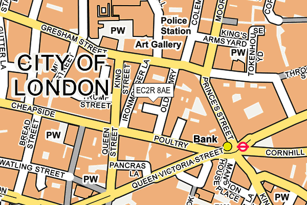 EC2R 8AE map - OS OpenMap – Local (Ordnance Survey) EC2R 8AE map - OS OpenMap – Local (Ordnance Survey)