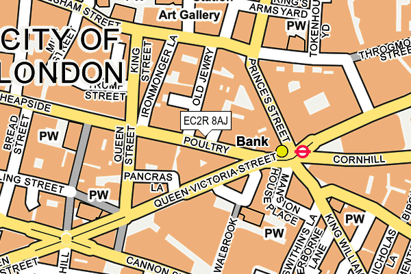 EC2R 8AJ map - OS OpenMap – Local (Ordnance Survey) EC2R 8AJ map - OS OpenMap – Local (Ordnance Survey)