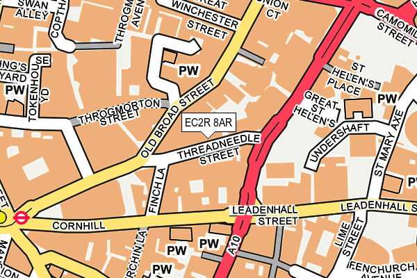 EC2R 8AR map - OS OpenMap – Local (Ordnance Survey) EC2R 8AR map - OS OpenMap – Local (Ordnance Survey)