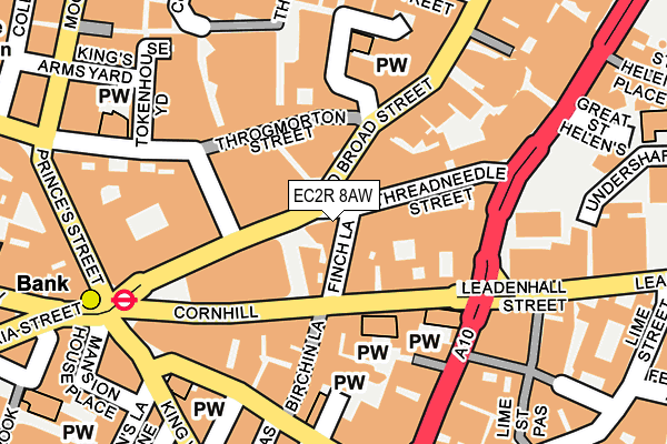 EC2R 8AW map - OS OpenMap – Local (Ordnance Survey) EC2R 8AW map - OS OpenMap – Local (Ordnance Survey)
