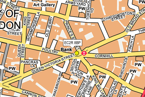 EC2R 8BP map - OS OpenMap – Local (Ordnance Survey)