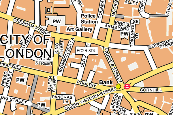 EC2R 8DU map - OS OpenMap – Local (Ordnance Survey)