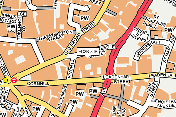 EC2R 8JB map - OS OpenMap – Local (Ordnance Survey) EC2R 8JB map - OS OpenMap – Local (Ordnance Survey)