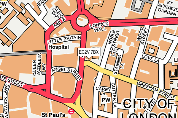 EC2V 7BX map - OS OpenMap – Local (Ordnance Survey) EC2V 7BX map - OS OpenMap – Local (Ordnance Survey)