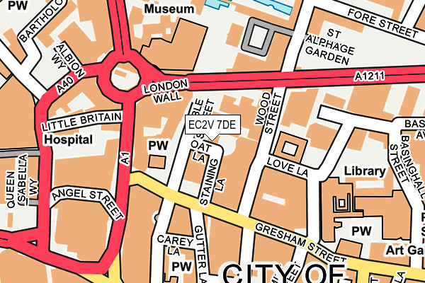 EC2V 7DE map - OS OpenMap – Local (Ordnance Survey) EC2V 7DE map - OS OpenMap – Local (Ordnance Survey)