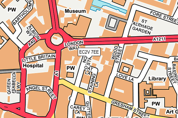 EC2V 7EE map - OS OpenMap – Local (Ordnance Survey) EC2V 7EE map - OS OpenMap – Local (Ordnance Survey)