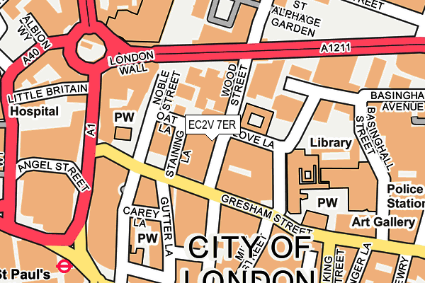 EC2V 7ER map - OS OpenMap – Local (Ordnance Survey) EC2V 7ER map - OS OpenMap – Local (Ordnance Survey)