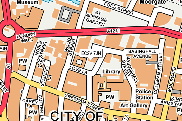 EC2V 7JN map - OS OpenMap – Local (Ordnance Survey) EC2V 7JN map - OS OpenMap – Local (Ordnance Survey)