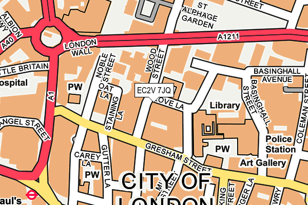 EC2V 7JQ map - OS OpenMap – Local (Ordnance Survey) EC2V 7JQ map - OS OpenMap – Local (Ordnance Survey)
