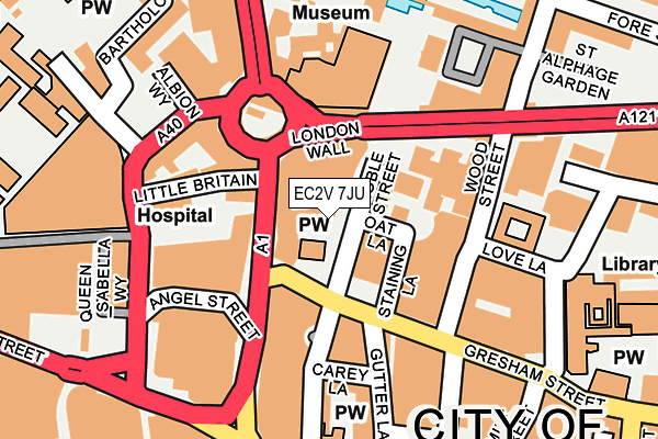 EC2V 7JU map - OS OpenMap – Local (Ordnance Survey) EC2V 7JU map - OS OpenMap – Local (Ordnance Survey)
