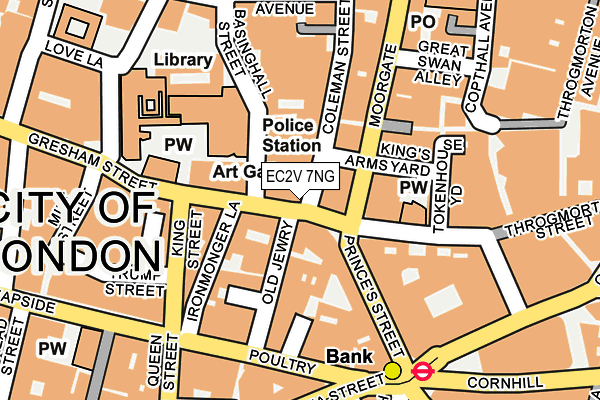 EC2V 7NG map - OS OpenMap – Local (Ordnance Survey) EC2V 7NG map - OS OpenMap – Local (Ordnance Survey)