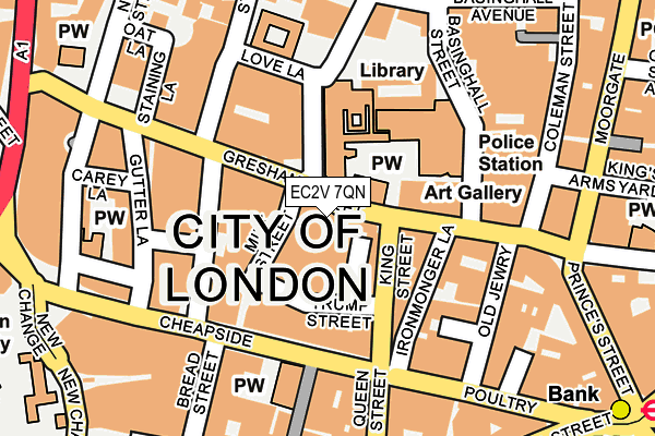 EC2V 7QN map - OS OpenMap – Local (Ordnance Survey) EC2V 7QN map - OS OpenMap – Local (Ordnance Survey)