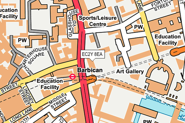 EC2Y 8EA map - OS OpenMap – Local (Ordnance Survey) EC2Y 8EA map - OS OpenMap – Local (Ordnance Survey)