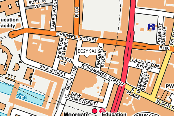 EC2Y 9AJ map - OS OpenMap – Local (Ordnance Survey) EC2Y 9AJ map - OS OpenMap – Local (Ordnance Survey)