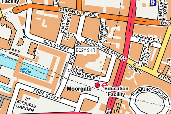 EC2Y 9HR map - OS OpenMap – Local (Ordnance Survey) EC2Y 9HR map - OS OpenMap – Local (Ordnance Survey)